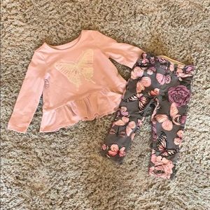 Children’s Place butterfly outfit, NWOT